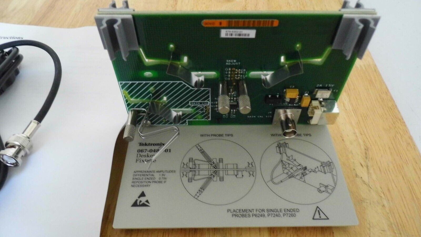 Tektronix 067-0484-02 067-0484-01 679-5352-01 Deskew Fixture TDS 6804B Tektronix 067-0484-02 067-0484-01 679-5352-01 Deskew Fixture TDS 6804B